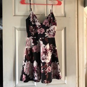 Charlotte Russe purple and black dress